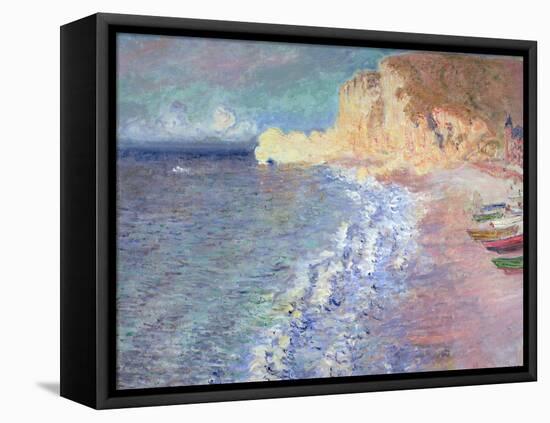 Morning at Etretat, 1883-Claude Monet-Framed Stretched Canvas