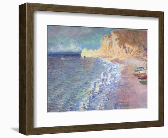 Morning at Etretat, 1883-Claude Monet-Framed Premium Giclee Print