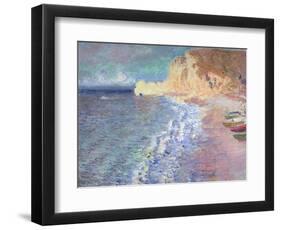 Morning at Etretat, 1883-Claude Monet-Framed Premium Giclee Print