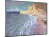 Morning at Etretat, 1883-Claude Monet-Mounted Premium Giclee Print