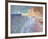 Morning at Etretat, 1883-Claude Monet-Framed Premium Giclee Print