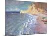 Morning at Etretat, 1883-Claude Monet-Mounted Premium Giclee Print