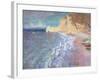 Morning at Etretat, 1883-Claude Monet-Framed Giclee Print