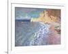 Morning at Etretat, 1883-Claude Monet-Framed Giclee Print