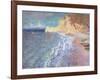 Morning at Etretat, 1883-Claude Monet-Framed Giclee Print