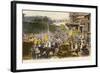 Morning at Les Halles, Paris, 1895-null-Framed Giclee Print