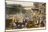 Morning at Les Halles, Paris, 1895-null-Mounted Giclee Print