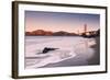 Morning at Marshall Beach, Golden Gate Bridge, California-Vincent James-Framed Photographic Print