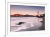 Morning at Marshall Beach, Golden Gate Bridge, California-Vincent James-Framed Photographic Print