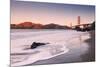 Morning at Marshall Beach, Golden Gate Bridge, California-Vincent James-Mounted Photographic Print