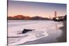 Morning at Marshall Beach, Golden Gate Bridge, California-Vincent James-Stretched Canvas