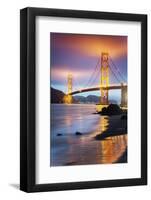 Morning at Marshall Beach, Golden Gate, San Francisco-Vincent James-Framed Premium Photographic Print
