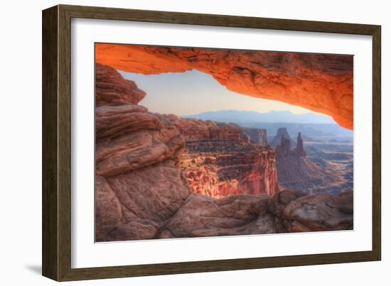 Morning at Mesa Arch, Canyonlands, Southern Utah-Vincent James-Framed Photographic Print