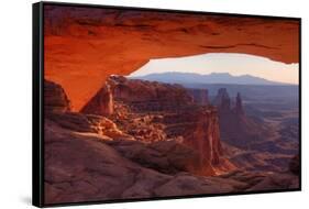 Morning at Mesa Arch, Canyonlands-Vincent James-Framed Stretched Canvas