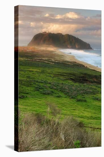 Morning at Point Sur Lighthouse-Vincent James-Stretched Canvas