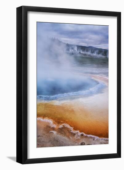 Morning at the Crested Pool, Yellowstone-Vincent James-Framed Photographic Print