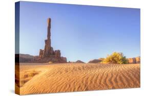 Morning at the Totem Pole, Monument Valley Arizona-Vincent James-Stretched Canvas