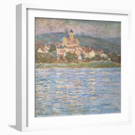 Morning at Vétheuil-Claude Monet-Framed Art Print