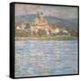 Morning at Vétheuil-Claude Monet-Framed Stretched Canvas