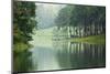 Morning Atmosphere Campsite on A Lake in the Pine Forest-Yongkiet-Mounted Photographic Print