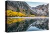 Morning Autumn Reflections at Convict Lake, Mammoth Lakes, Eastern Sierras-Vincent James-Stretched Canvas