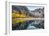Morning Autumn Reflections at Convict Lake, Mammoth Lakes, Eastern Sierras-Vincent James-Framed Photographic Print