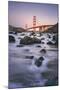 Morning Beach and Golden Gate Bridge - San Francisco, California-Vincent James-Mounted Photographic Print