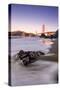 Morning Beachscape at Golden Gate Bridge, California-Vincent James-Stretched Canvas