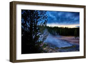 Morning Brew, Mood and Mist at Yellowstone National Park, Wyoming-Vincent James-Framed Photographic Print