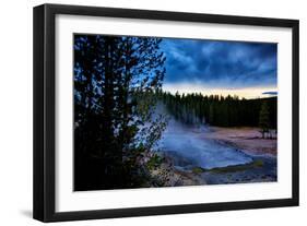 Morning Brew, Mood and Mist at Yellowstone National Park, Wyoming-Vincent James-Framed Photographic Print