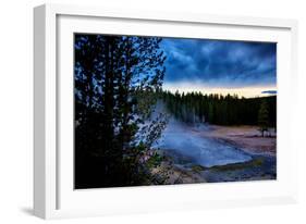 Morning Brew, Mood and Mist at Yellowstone National Park, Wyoming-Vincent James-Framed Photographic Print