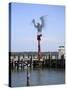 Morning Call Sculpture, 9/11 Memorial of An Osprey on a Perch Made From Beams From the WTC-Wendy Connett-Stretched Canvas