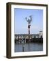 Morning Call Sculpture, 9/11 Memorial of An Osprey on a Perch Made From Beams From the WTC-Wendy Connett-Framed Photographic Print
