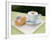 Morning Cappuccino at Eden Grand Hotel, Lake Lugano, Lugano, Switzerland-Lisa S. Engelbrecht-Framed Photographic Print