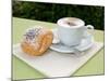 Morning Cappuccino at Eden Grand Hotel, Lake Lugano, Lugano, Switzerland-Lisa S. Engelbrecht-Mounted Photographic Print