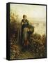 Morning Chill-Daniel Ridgway Knight-Framed Stretched Canvas