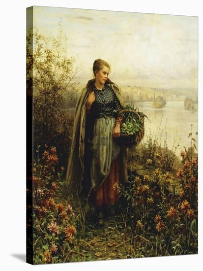 Morning Chill-Daniel Ridgway Knight-Stretched Canvas