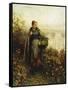 Morning Chill-Daniel Ridgway Knight-Framed Stretched Canvas