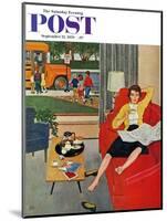 "Morning Coffee Break" Saturday Evening Post Cover, September 12, 1959-Amos Sewell-Mounted Giclee Print