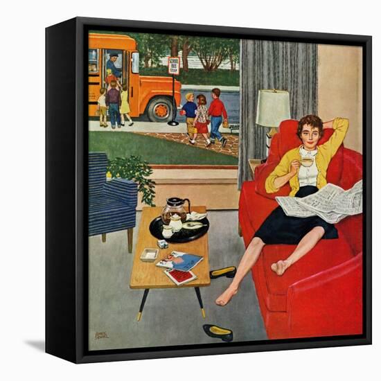 "Morning Coffee Break", September 12, 1959-Amos Sewell-Framed Stretched Canvas