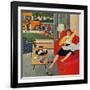 "Morning Coffee Break", September 12, 1959-Amos Sewell-Framed Giclee Print