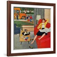 "Morning Coffee Break", September 12, 1959-Amos Sewell-Framed Giclee Print