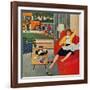 "Morning Coffee Break", September 12, 1959-Amos Sewell-Framed Giclee Print