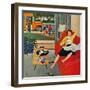 "Morning Coffee Break", September 12, 1959-Amos Sewell-Framed Giclee Print