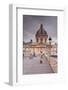 Morning Commuters on the Pont Des Arts, Paris, France, Europe-Julian Elliott-Framed Photographic Print