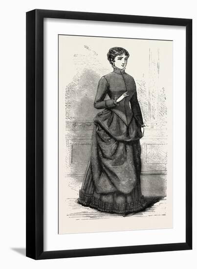 Morning Costume Front, Fashion, 1882-null-Framed Giclee Print