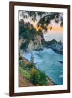 Morning Cove and Waterfall, McWay Falls, Big Sur California Coast-Vincent James-Framed Photographic Print