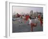 Morning Dancing on the Bund, Shanghai, China-Keren Su-Framed Photographic Print