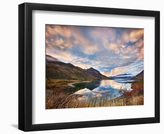 Morning Delight at Lake Hawea-Yan Zhang-Framed Photographic Print