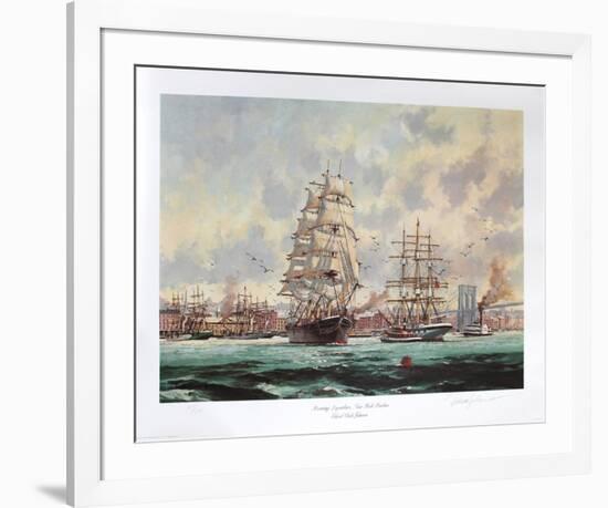 Morning Departure, New York Harbour-Eldred Clark Johnson-Framed Collectable Print